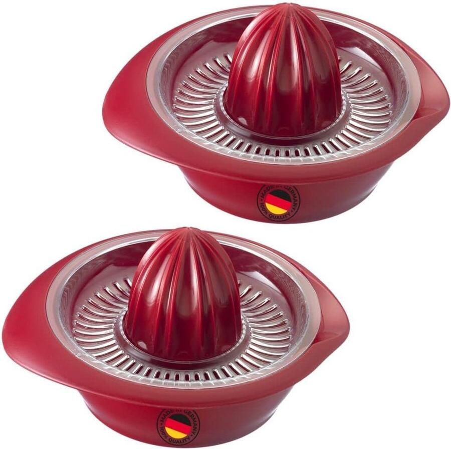 Set van 2 Citruspersen met Sapreservoir 500 ml Rood