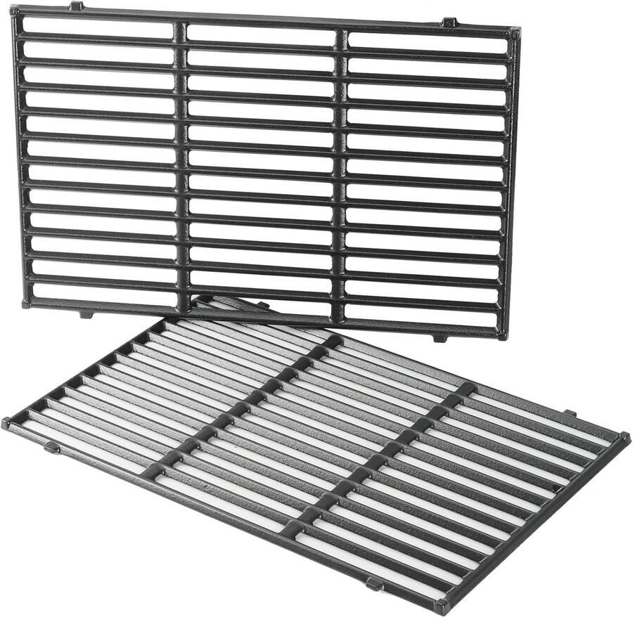 Set van 2 Gietijzeren Grillrooster voor Weber Genesis E-310 E-320 E-330 S-310 S-320 S-330(2011-2016) Gasbarbecues Kookrooster Roosters Reserveonderdeel voor Weber 7528 7524 49 5 x 32 8cm