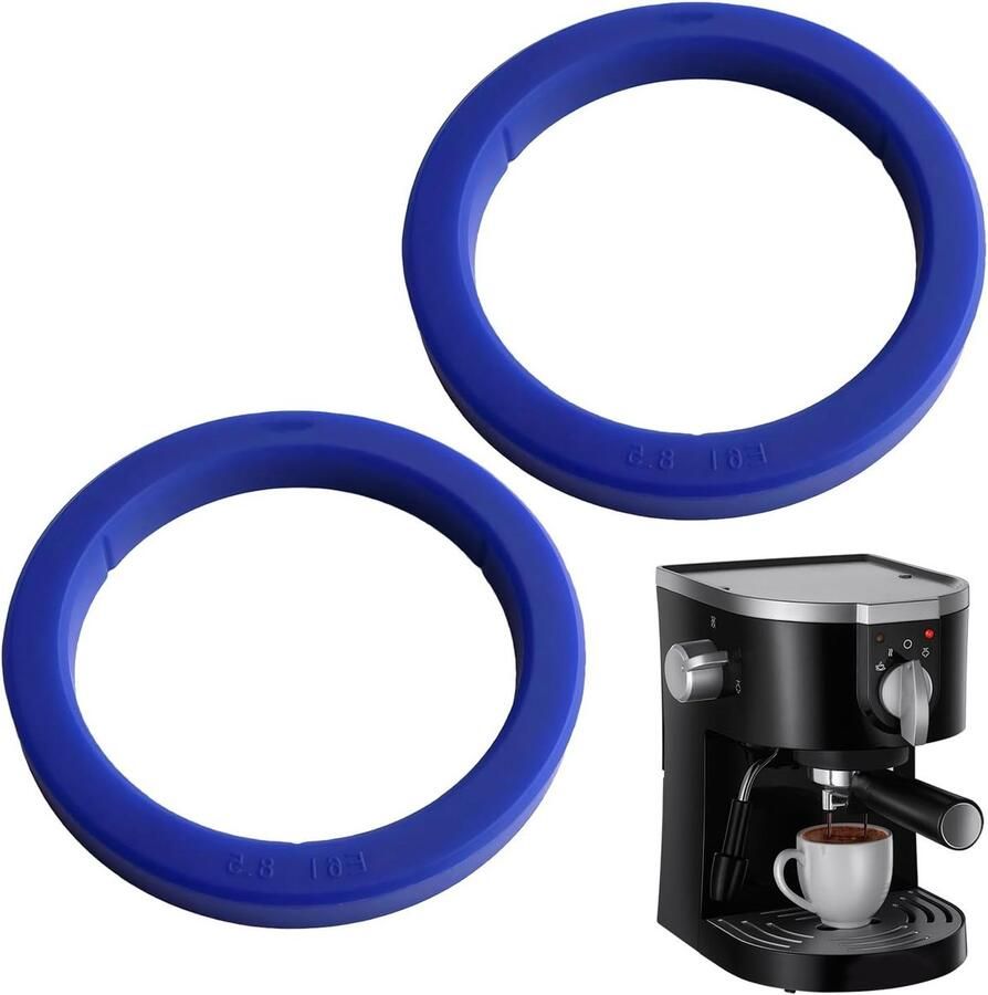 Set van 2 Hittebestendige Siliconen Dichtingen voor Koffiemachines Geschikt voor E61 en Gaggia Modellen