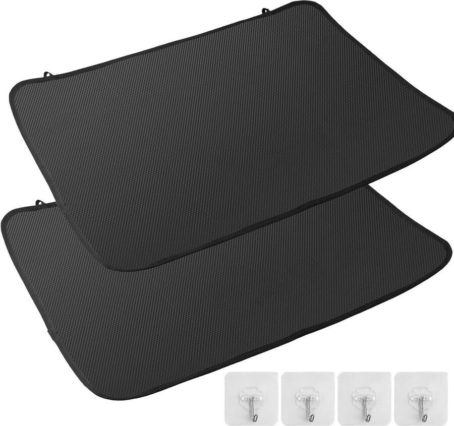 Set van 2 inductiekookplaat beschermmatten hittebestendig antislip 53 x 75 cm vaatwasmachinebestendig veilig voor voedselgebruik