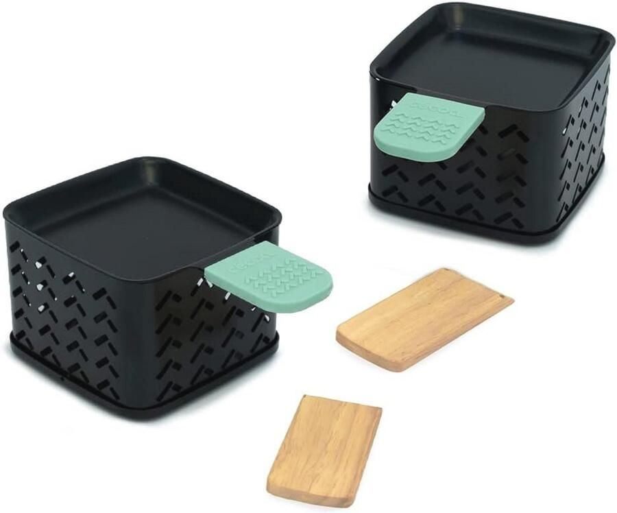 Set van 2 kandelaars voor raclette Smeltkaas zonder elektriciteit Compact en origineel