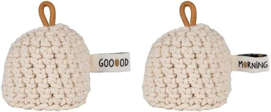 Set van 2 Katoenen Eierwarmers Perfect voor het Ontbijt