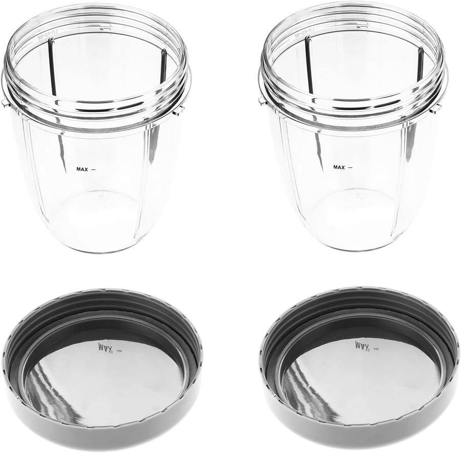 Set van 2 koffiekopjes van 18 oz met extra deksel voor blender ideaal voor smoothies en shakes