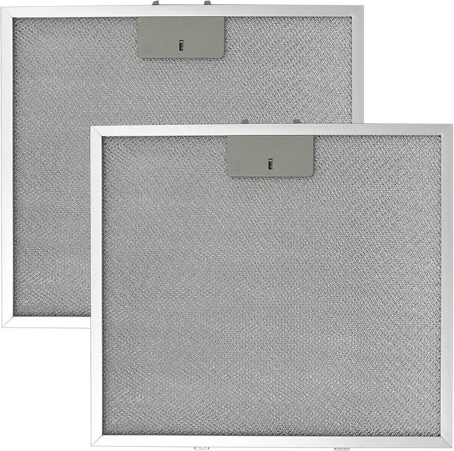 Set van 2 Metalen Rookfilters voor Afzuigkappen Vervangingsonderdeel voor AEG Beko Electrolux en Zanussi 320mm x 320mm Ideaal voor Vetfilter en Keukenaccessoires