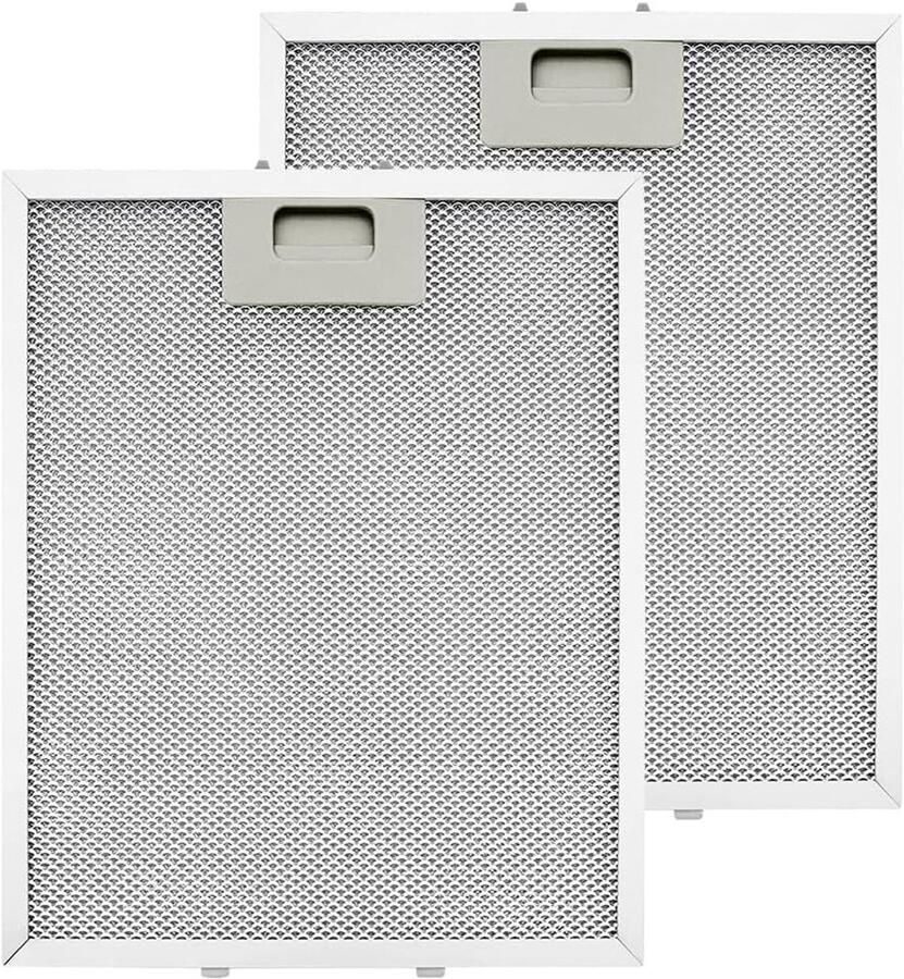 Set van 2 metalen vetfilters 305x267mm voor afzuigkappen vervangingsfilter voor AEG Elica en meer