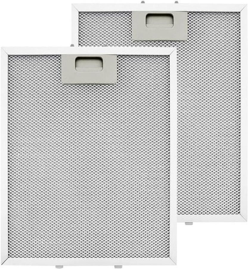 Set van 2 metalen vetfilters 305x267mm voor afzuigkappen vervangingsfilter voor merken en modellen