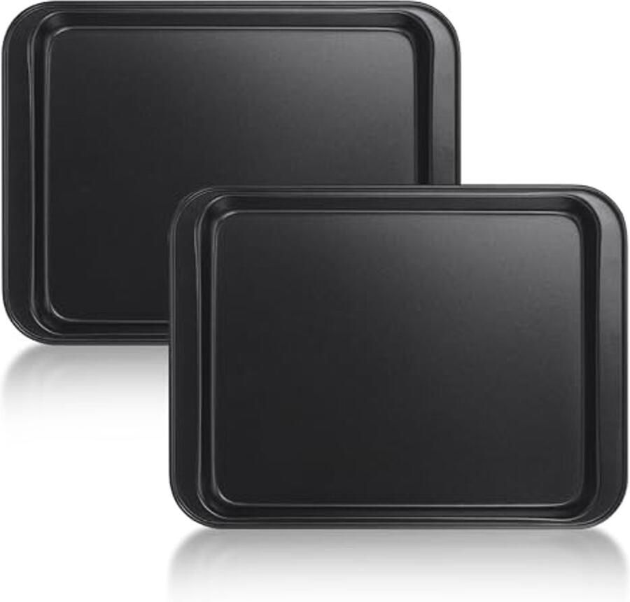 Set van 2 niet-stick bakplaten voor mini oven Gezond en gemakkelijk schoon te maken