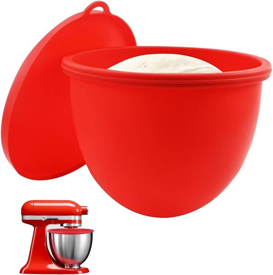 Set van 2 Siliconen Bowl Inserts voor Keukenmachines