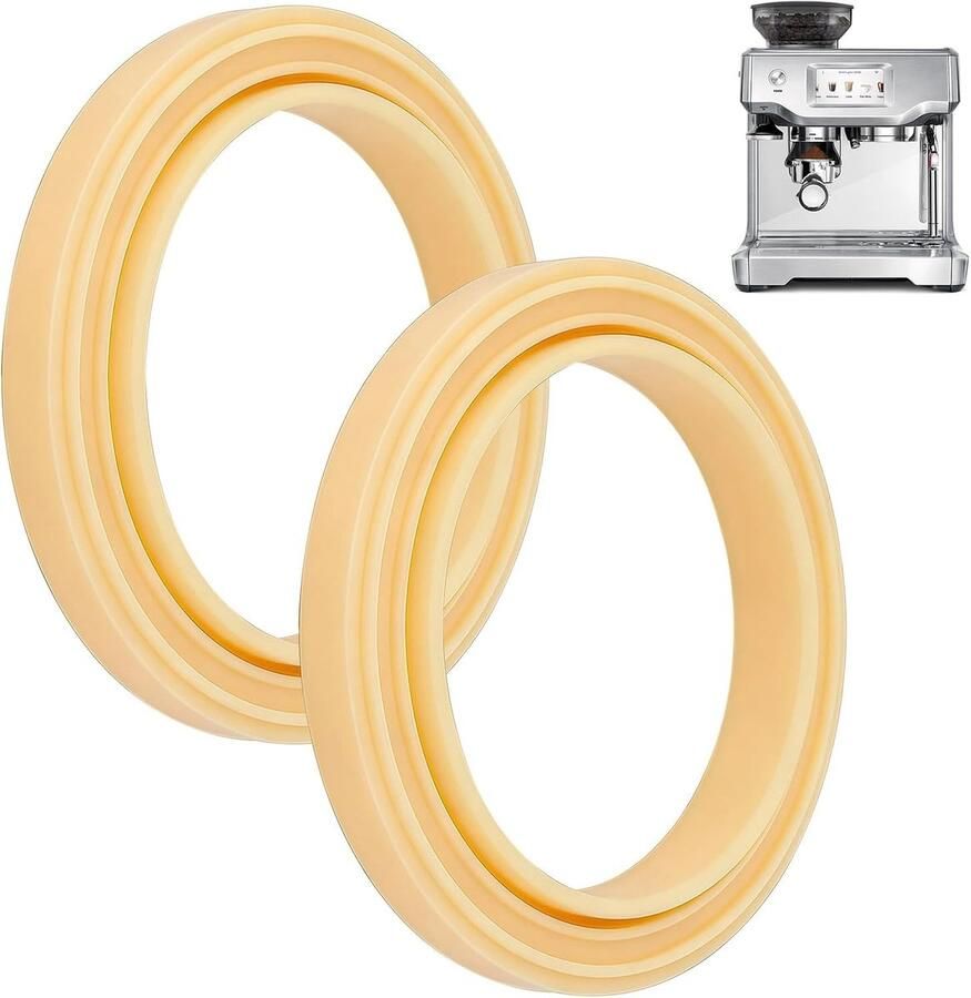 Set van 2 Siliconen Vervangingsringen (65 mm 48 mm) Waterdichte Dichtingen voor Espresso Machines en Koffiezetapparaten