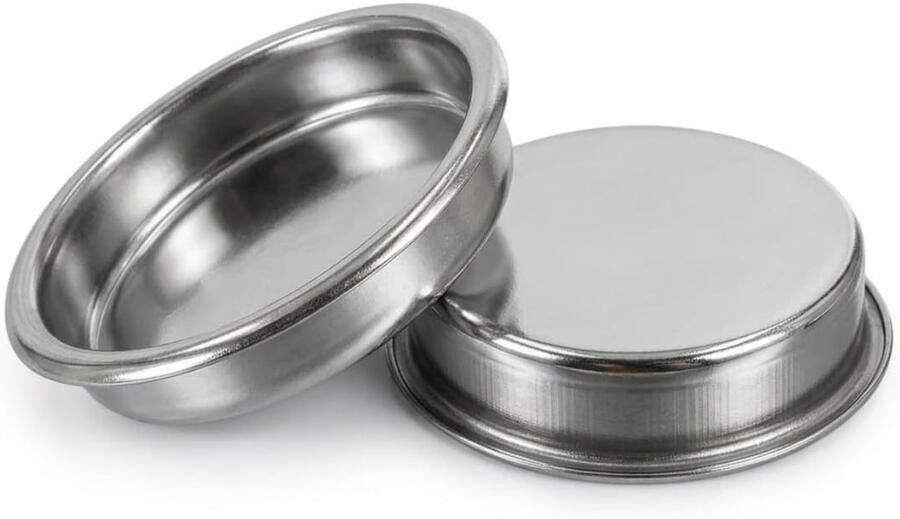 2 Stuks 58mm Blind Filter voor Espresso Backflush Zeef zonder Gaten voor Reiniging Geschikt voor 58mm Portafilter en Koffiemachines