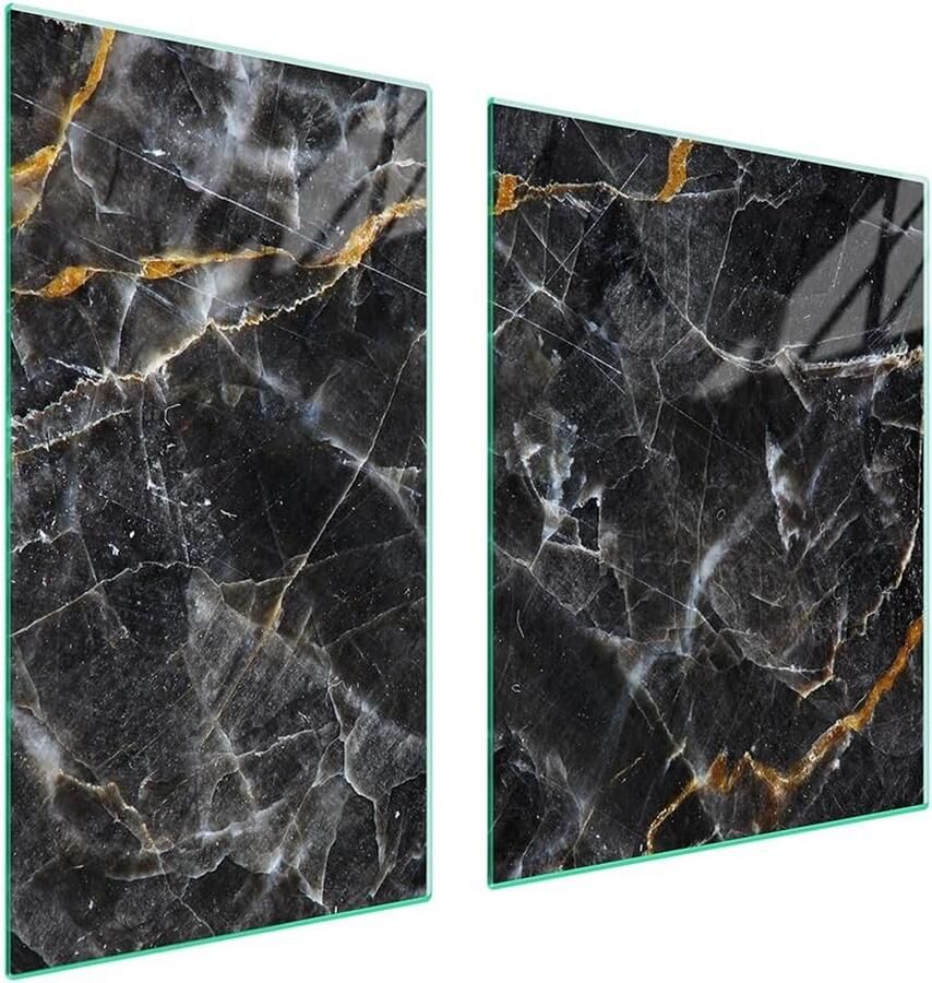 Set van 2 Universele Afdekplaten voor Fornuis van Gehard Glas 90x52 cm