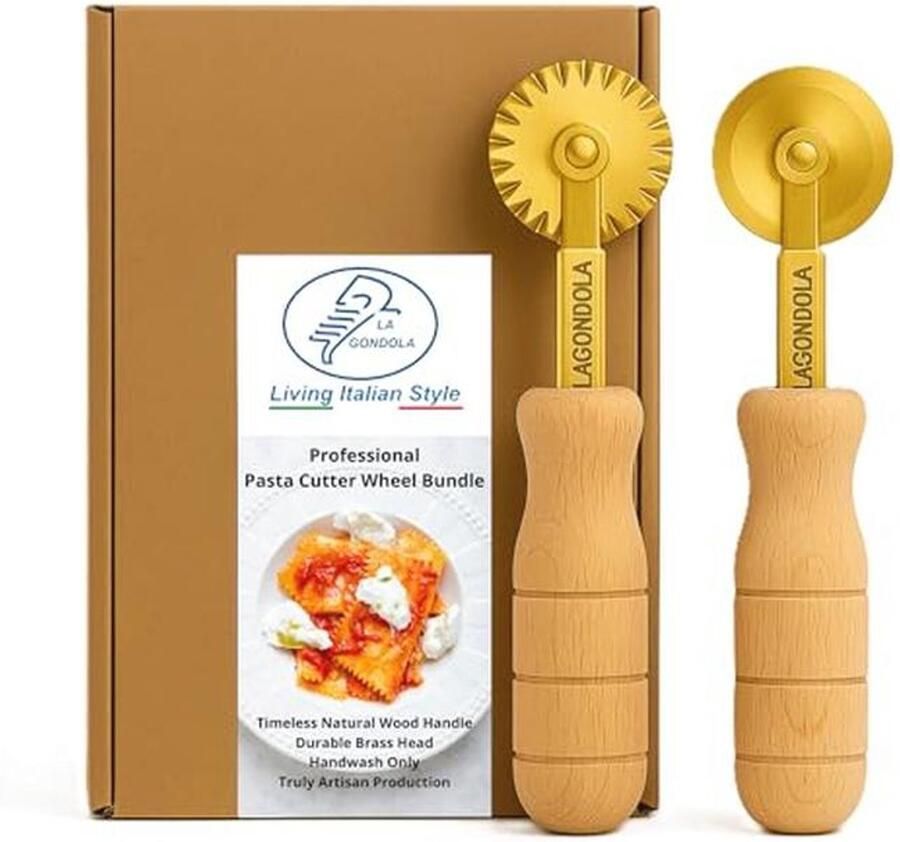 Set van 2 Zelfgemaakte Pastasnijders Voor Perfecte Pasta Thuis