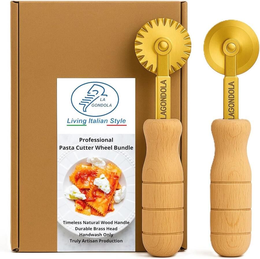 Set van 2 Zelfgemaakte Pastasnijders Voor Perfecte Pasta Thuis