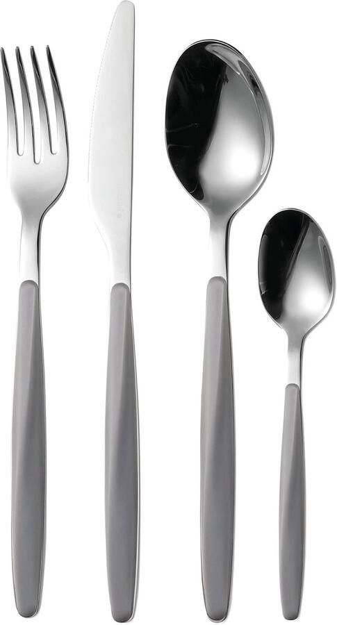 Set van 24 Bestek Modern Design Bestekset Grijs