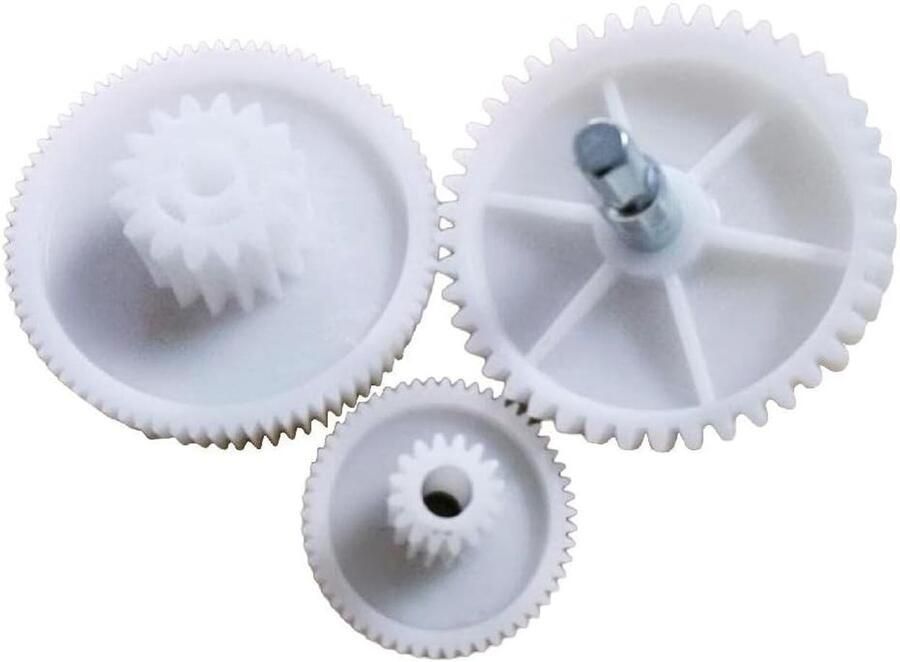 Set van 3 kunststof tandwielen voor vleesmolen en worststuffer reserveonderdelen voor keukenmachines