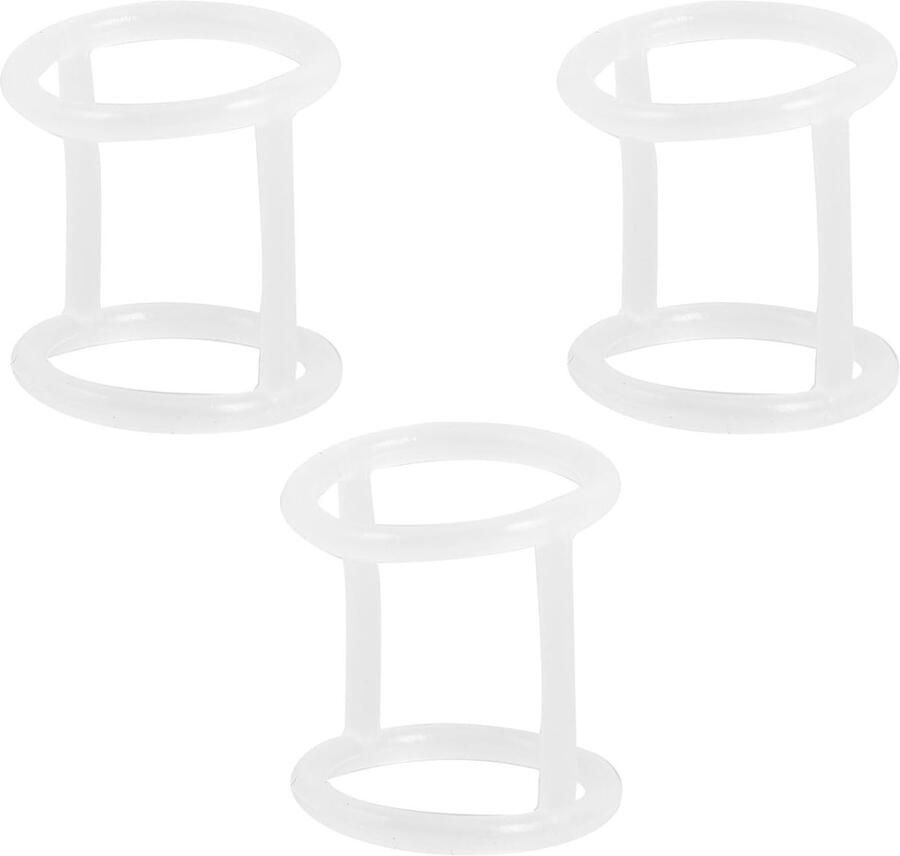 Set van 3 siliconen afdichtingsringen voor ijsmachine 29 mm buitendiameter voorkomt smaakafgifte eenvoudig te reinigen en duurzaam in gebruik