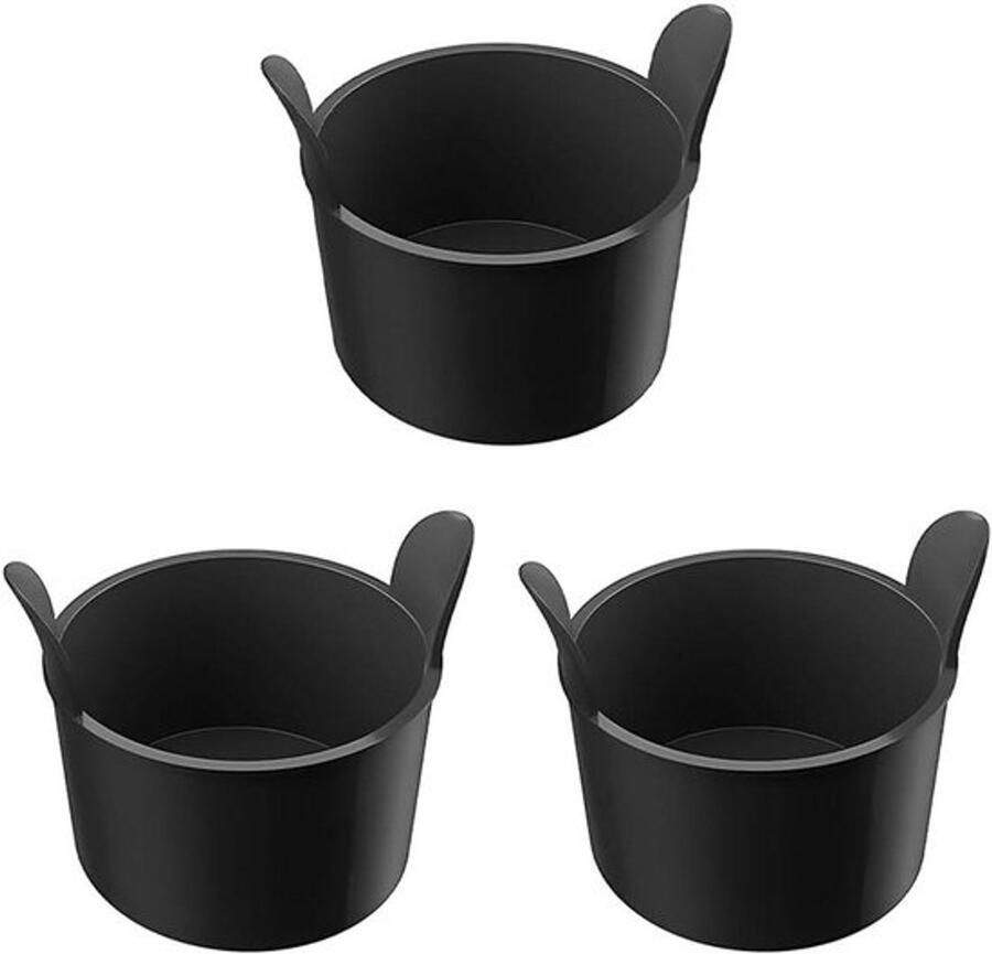 Set van 3 siliconen ramekins voor het maken van eieren en muffins geschikt voor gebruik in de airfryer hittebestendig en eenvoudig schoon te maken