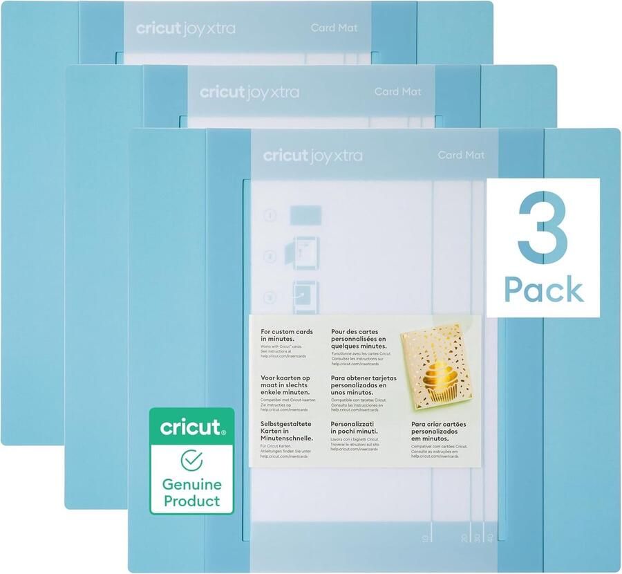 Set van 3 Snijmatten voor Kaarten maken Compatibel met Kaartmachine