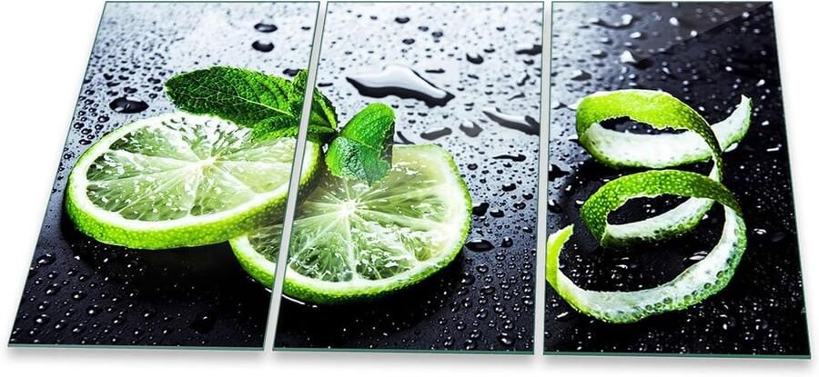 Set van 3 Universele Glasplaten voor Keramische Kookplaat Snijplank en Spatwand