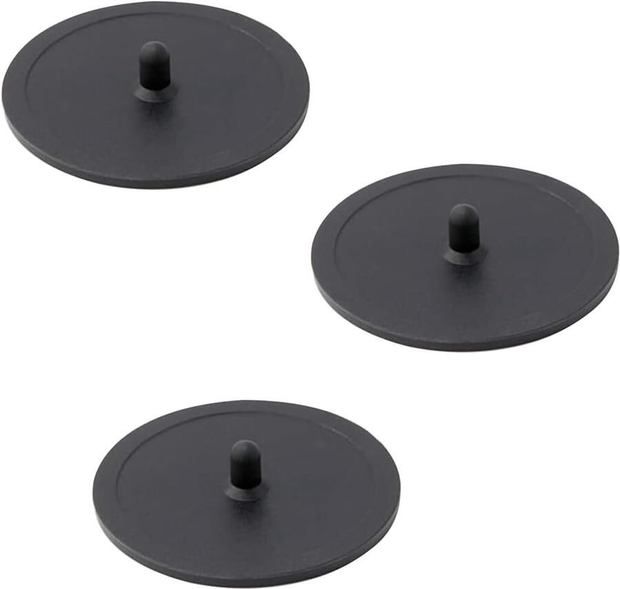 Set van 3 zwarte backflush discs van 50mm voor koffieapparaten duurzaam rubberen filterreinigingsschijf voor espresso machines ideaal voor onderhoud en optimale koffie-extractie