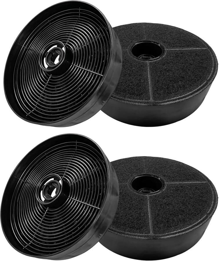 Set van 4 actieve koolfilters voor afzuigkappen vervangingen voor AEG Zanussi en Faber modellen optimale luchtfiltratie en geurabsorptie