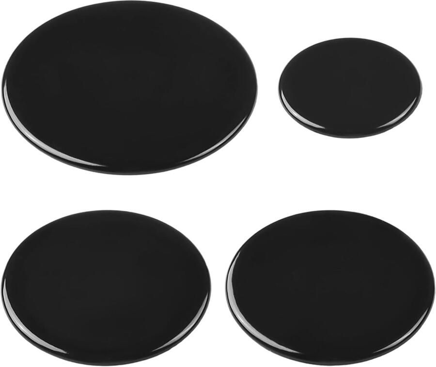 Set van 4 Gasfornuis Branders Kappen 55mm 75mm 100mm Bescherming voor Kookplaten en Branders