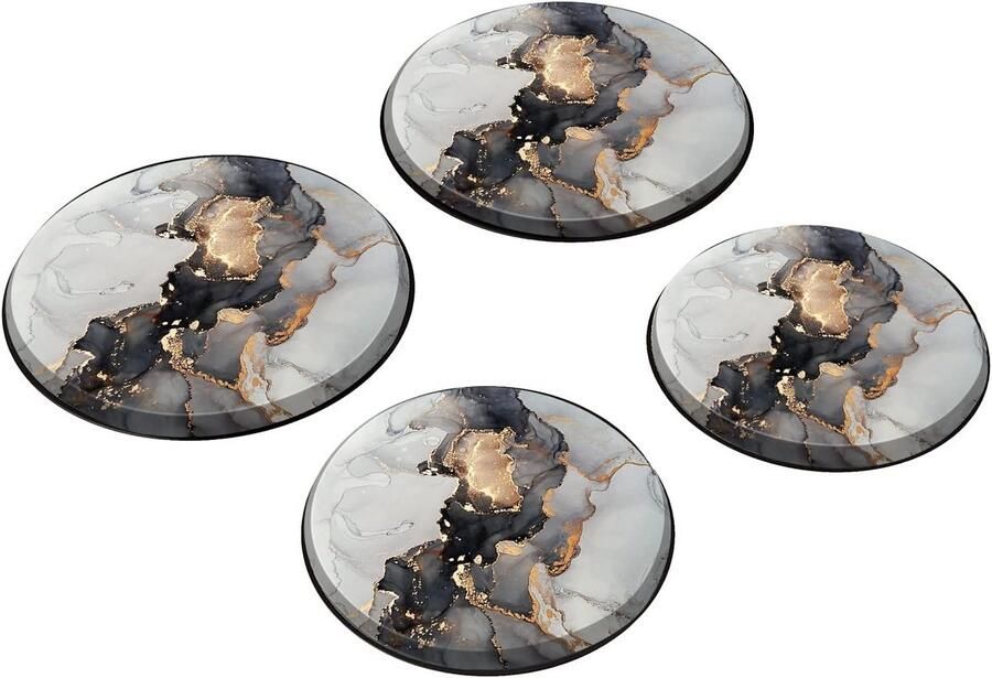 Set van 4 Gasfornuis Overtrekhoezen Met Marmerlook