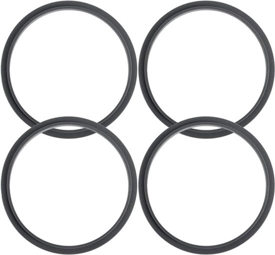 Set van 4 Herbruikbare O-Ringen voor Mixers Waterdichte Siliconen Sealing Rings Vervangingsonderdelen voor Blender Accessoires en Agitator