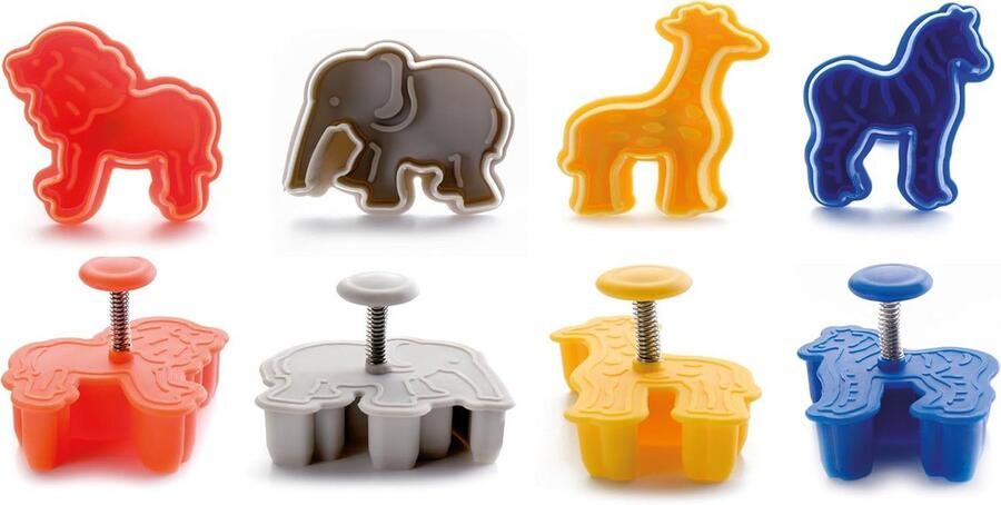 Set van 4 pastasnijders met Safari-ejector voor Perfecte Pasta