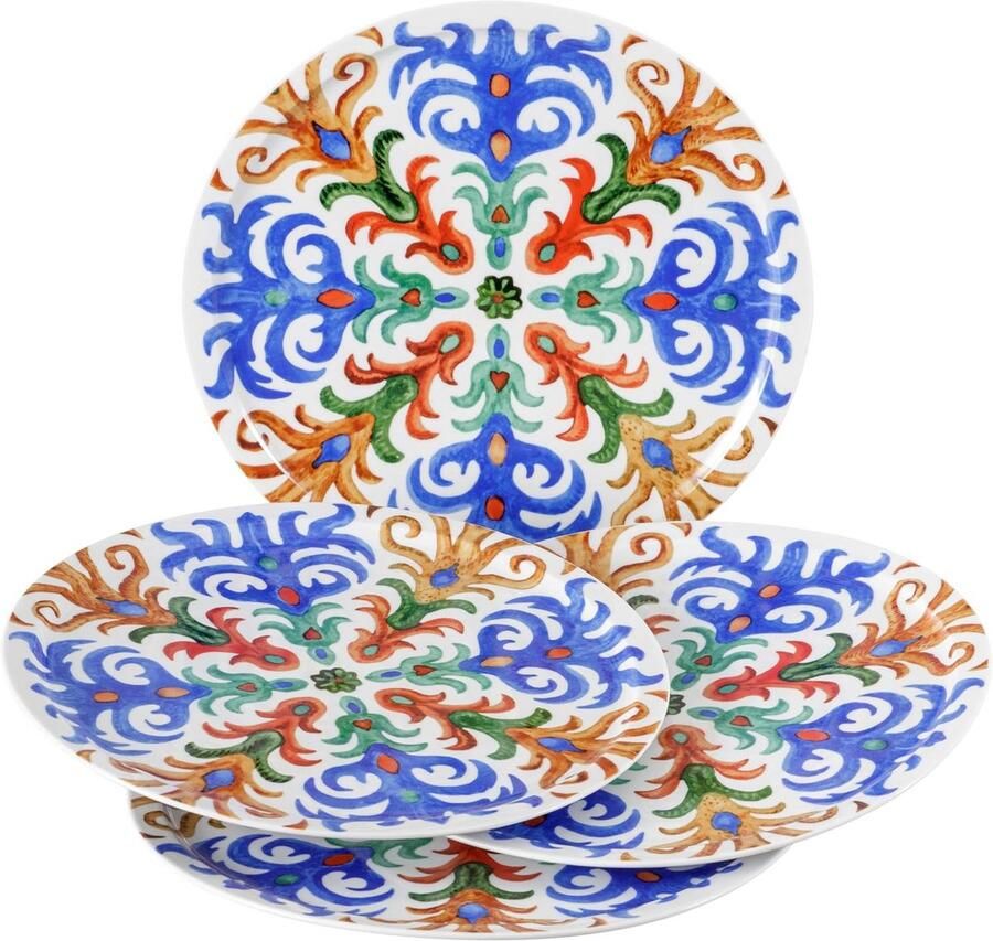 Pizzaborden Set Dinerservies Gezellig Tafelen Vaatwasserbestendig Ø 31 cm Sorrento