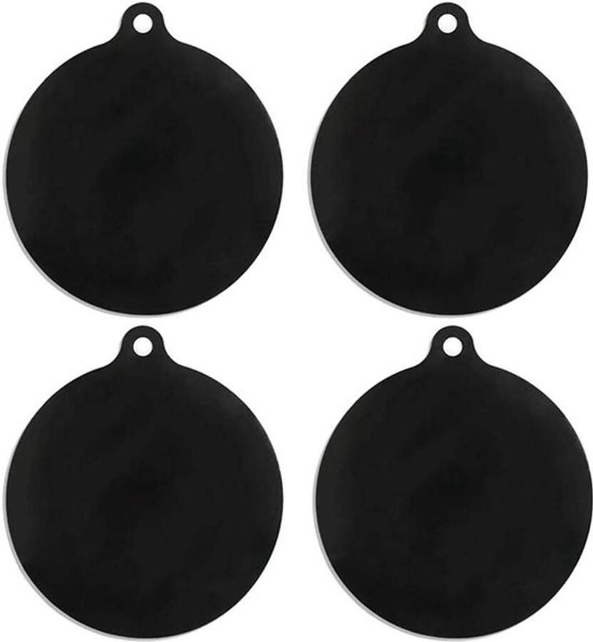 Set van 4 siliconen inductiekookplaat beschermers met antislip Hittebestendige inductiekookplaat mat Keuken accessoires