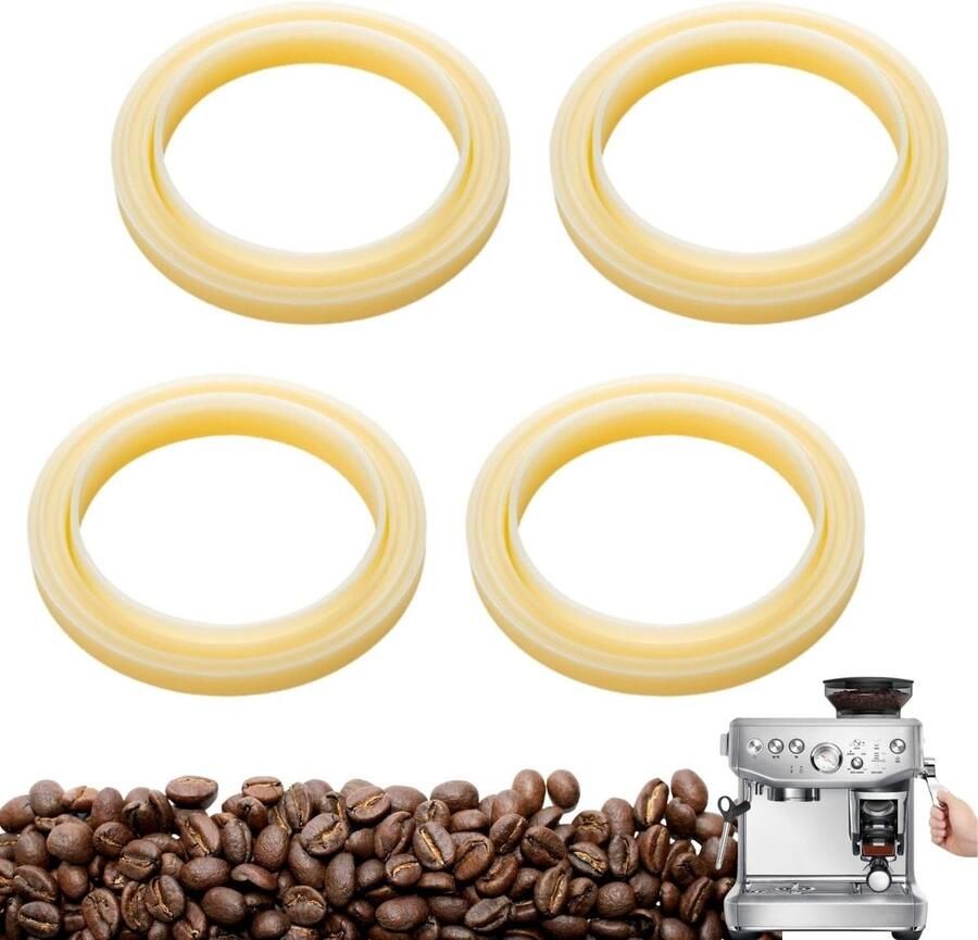 Set van 4 Siliconen Stoomringen voor Espresso Machines Voedselveilige Silicone Perfecte Afsluiting en Verhoogde Smaak