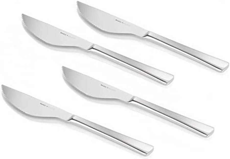 Set van 4 Snijmessen voor Pizza Ergonomische RVS 11cm Perfect als Geschenk