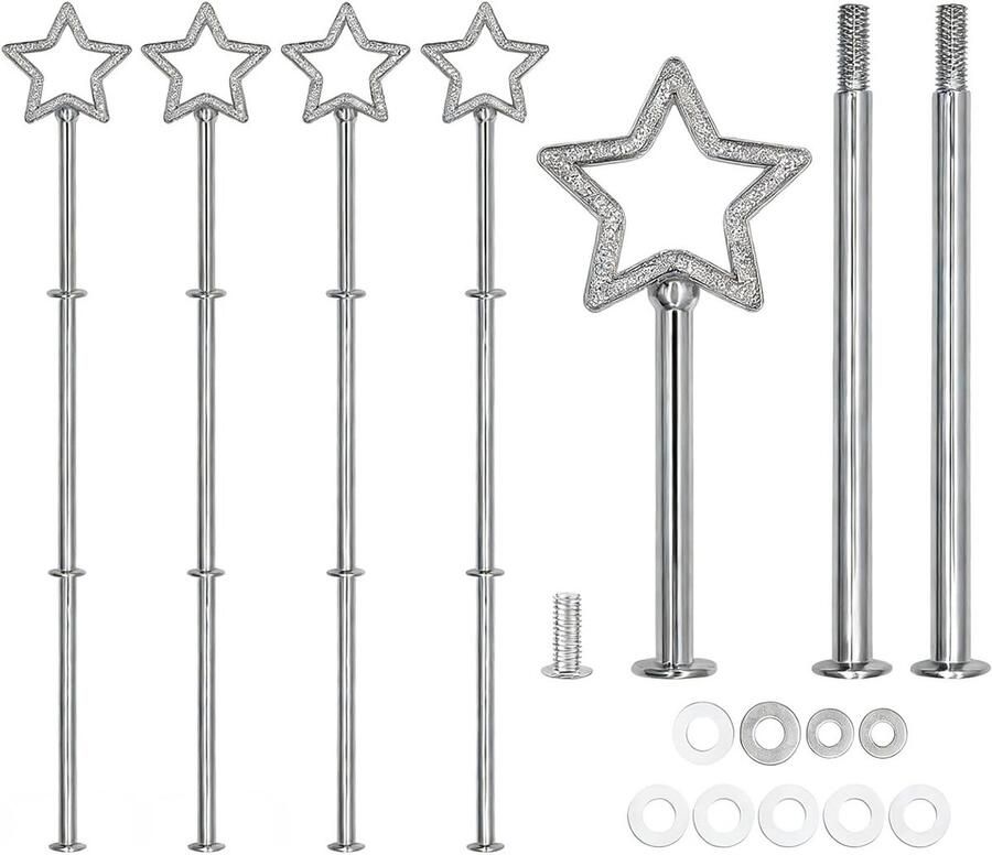 Set van 4 Stabiliteit Versterkende Cake Stand Bar Houders Geschikt voor Taarten Donuts en Desserts Presentaties