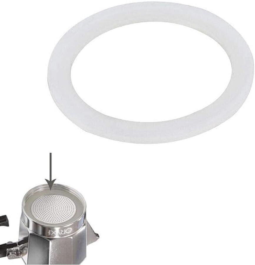 Set van 4 Universele Siliconen Afdichtingen voor Aluminium Koffiezetapparaat 6 Kopjes