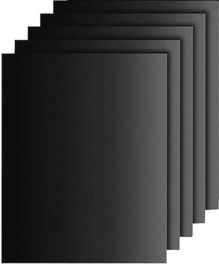 Set van 5 Grillmatten 40 x 32 cm Herbruikbare Anti-adhesieve Bakmat voor Grill
