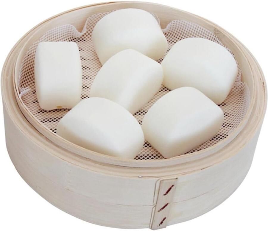 Set van 5 Herbruikbare Siliconen Matten voor Drogen en Stomen Antiaanbak Steamer Net voor Rijst en Dim Sum (24 cm)