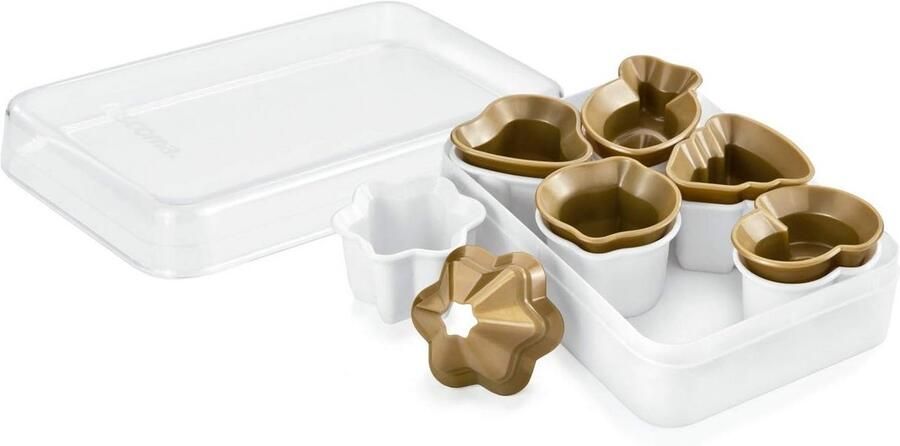 Set van 6 Broodsnijders voor Gelijkmatige Kerstbroden