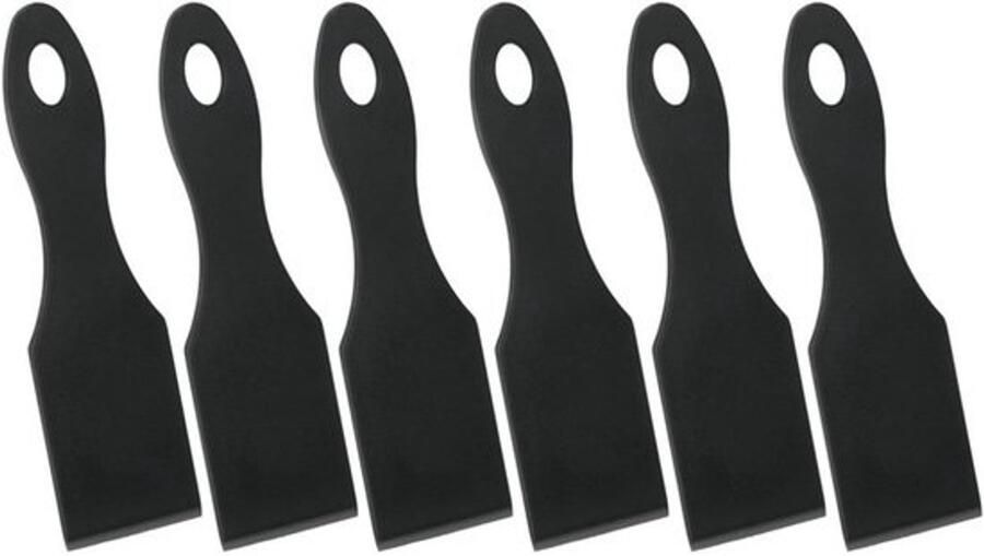 Set van 6 hittebestendige racletteschuivers zonder merk