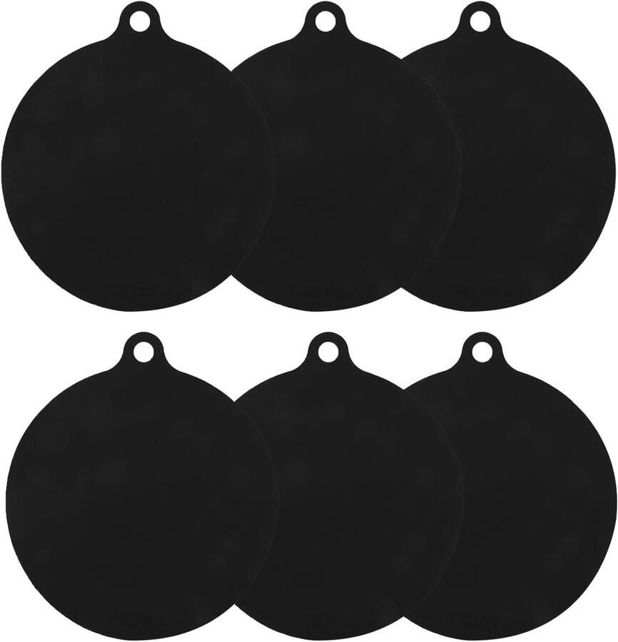 Hittebestendige antislip beschermmat voor inductiekookplaten 6 stuks 22 cm tegen vuil krassen en schade tot 250 °C