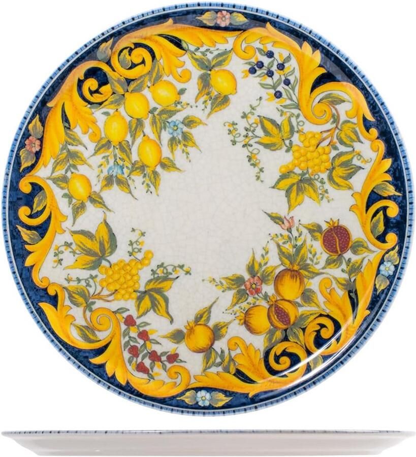 Set van 6 Pizzaborden van Porselein 33 cm Decoratief