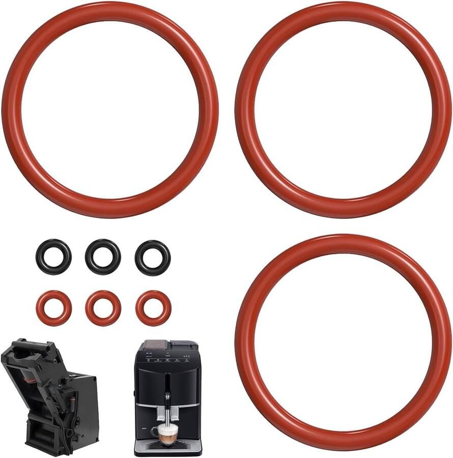 Set van 9 O-Ringen voor Koffiemachines Sealing Rings voor Siemens Bosch en Neff Perfect voor EQ5 EQ6 EQ7 EQ8 en Gaggenau Koffiezetapparaten
