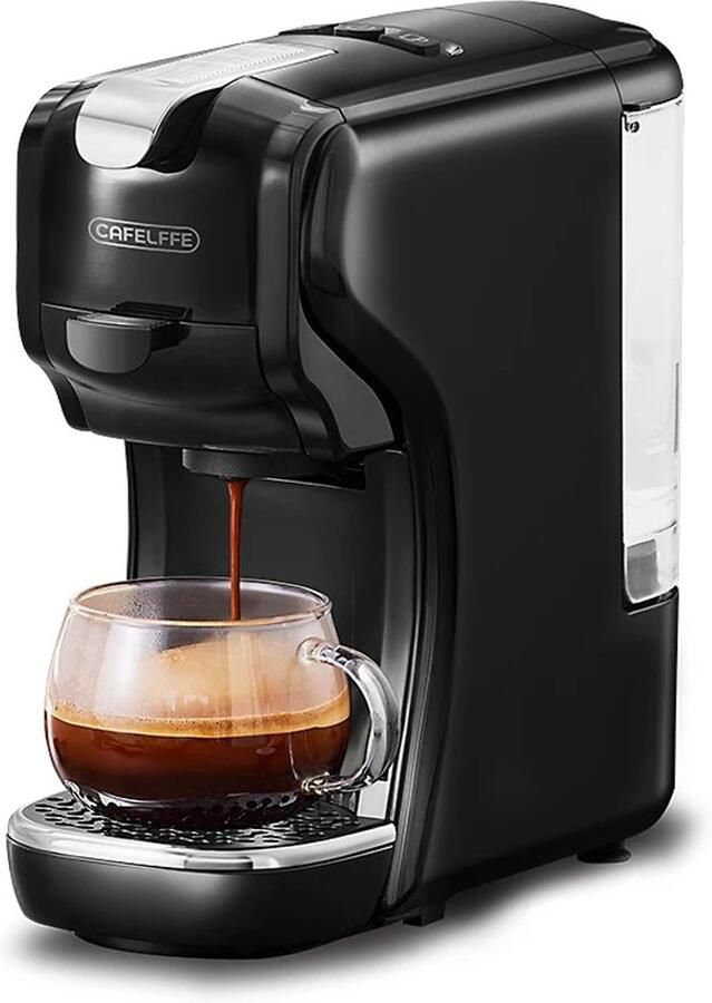 Seth Select 3-in-1 Capsule Koffiezetapparaat – Geschikt voor Nespresso & Dolce Gusto – Espresso & Cappuccino – Warm Koud – Zwart