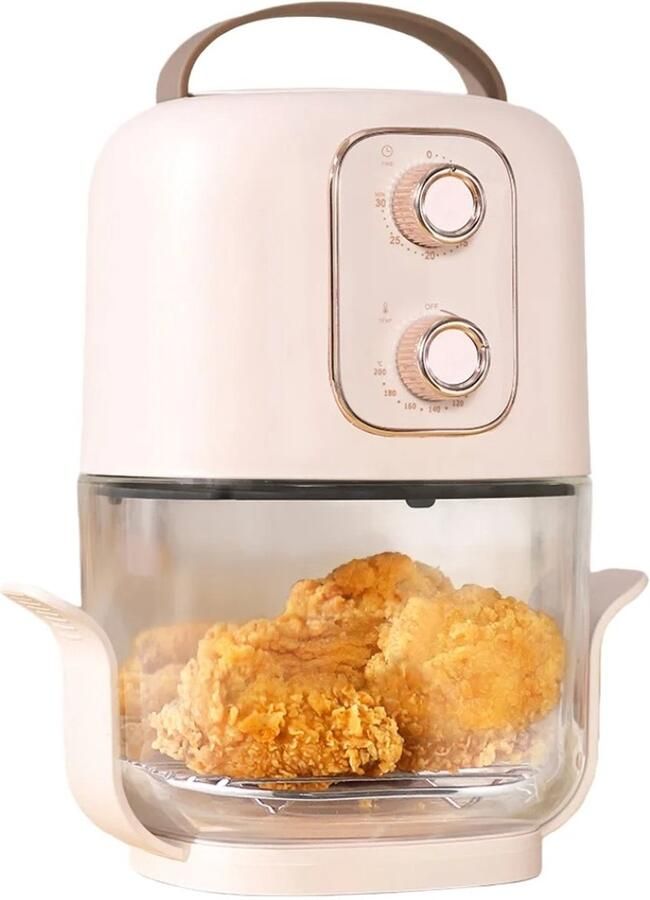 Seth Select Airfryer Glas 2 5 Liter – Hetelucht friteuse Olievrije Friteuse – Transparant Design – Stil & Compact