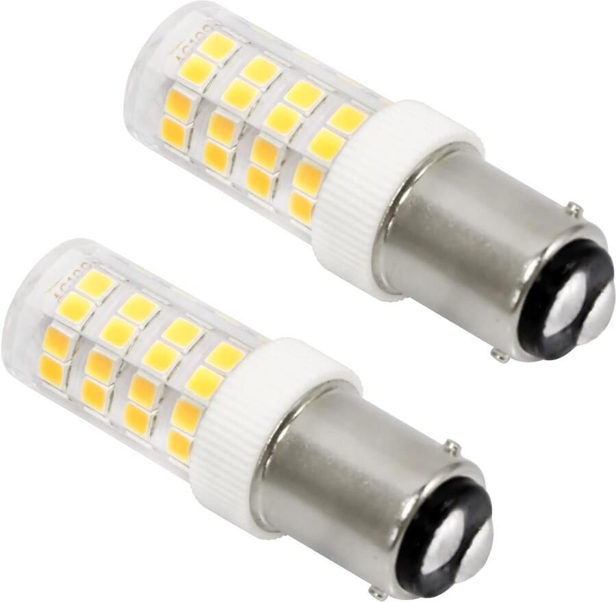 Verstelbare Naaimachine Lamp B15d 5W 220-240V Niet Dimbaar 500LM Natuurlijk Wit Geschikt voor Naaiwerk Afzuigkappen en Kroonluchters 2 Stuks