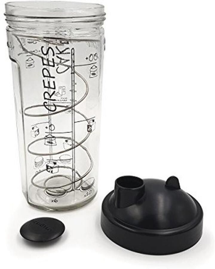 Shaker voor Perfecte Pannenkoeken Maak in 2 Minuten een Lumpsvrij Beslag Handig en Compact Voor Tot 10 Pannenkoeken