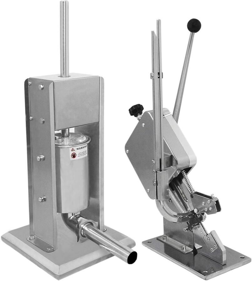Saucijzenmaker en Clipset 5L Vlees Vulmachine Professionele Rvs Nozzles Ideaal voor Slagers SnelShoppen