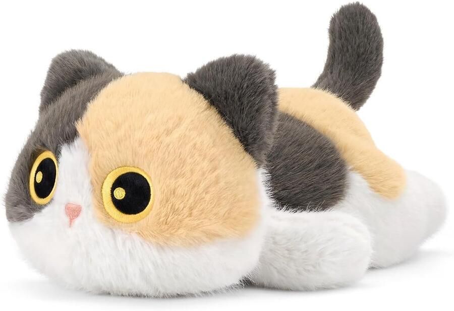 Shownicer Knuffeldier Calico kat pluche dier realistisch knuffeldier 30 cm