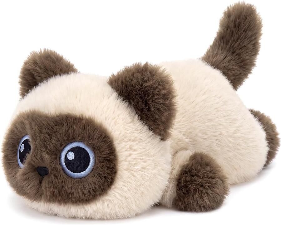 Shownicer Knuffeldier Siamkat pluche dier realistisch knuffeldier 30 cm