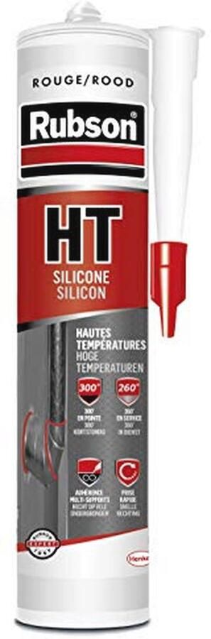 Silicone Afdichtstof voor Hoge Temperatuur Multifunctionele Ovens en Ketels Afdichting 300 ml Rood